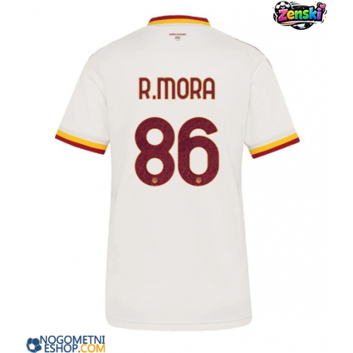 Ženski Nogometni dresi AS Roma Rodrigo Mora #86 Gostujoči 2026-27 Kratek Rokav